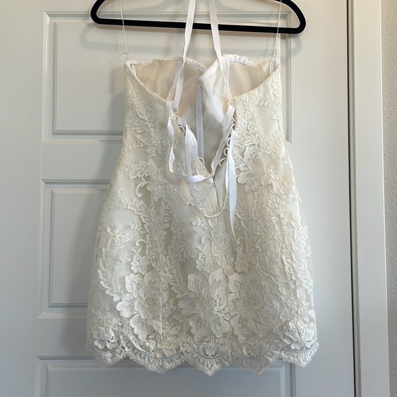 COPY - House of Deane Custom Micro Mini Lace Wedding Dress 32DDD - Picture 7 of 16